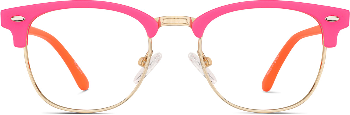 Pink Kids' Browline Glasses