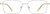 Front view of Rectangle Glasses 1915311 in Silver thumbnail