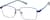 Angle view of Rectangle Glasses 1915316 in Blue thumbnail