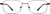Front view of Rectangle Glasses 1915321 in Black thumbnail