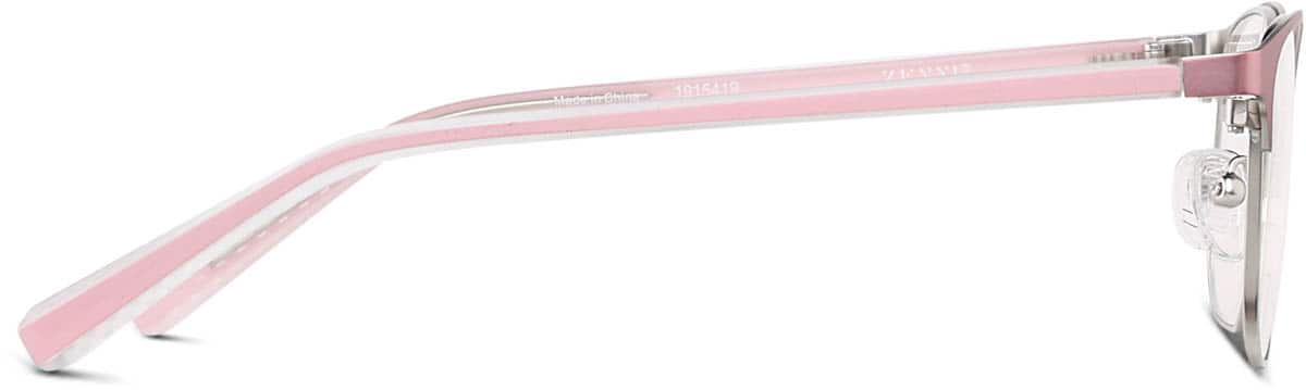 Side view of Browline Glasses 1915419 in Pink