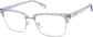 Angle view of Browline Glasses 1915617 in Purple thumbnail