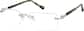 Angle view of Customizable Rimless Glasses 1915811 in Green thumbnail