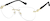 Angle view of Rimless Glasses 1915914 in Gold thumbnail