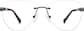 Front view of Customizable Rimless Glasses 1915921 in Black thumbnail