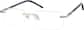 Angle view of Customizable Stylish Twist Glasses 1916011 in Silver thumbnail