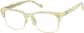 Angle view of Browline Glasses 1916139 in Bone thumbnail