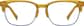 Front view of Browline Glasses 1916142 in Orange thumbnail
