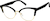 Angle view of Cat-Eye Glasses 1916221 in Black thumbnail