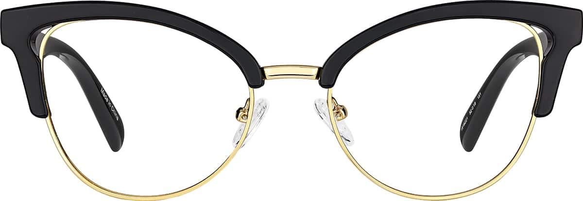 Front view of Cat-Eye Glasses 1916221 in Black