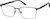 Angle view of Rectangle Glasses 1916312 in Gray thumbnail