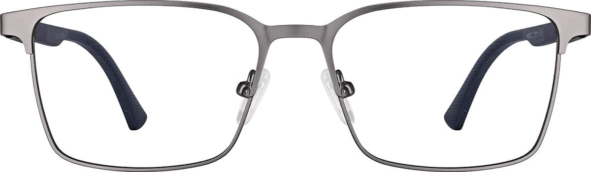 Front view of Rectangle Glasses 1916312 in Gray