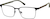 Angle view of Rectangle Glasses 1916321 in Black thumbnail