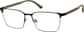 Angle view of Square Glasses 1916321 in Black thumbnail