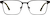 Front view of Rectangle Glasses 1916321 in Black thumbnail
