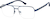 Angle view of Aviator Glasses 1916416 in Blue thumbnail