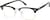 Angle view of Browline Glasses 1916621 in Black thumbnail