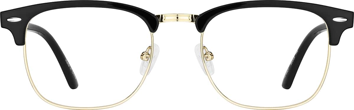 Front view of Browline Glasses 1916621 in Black