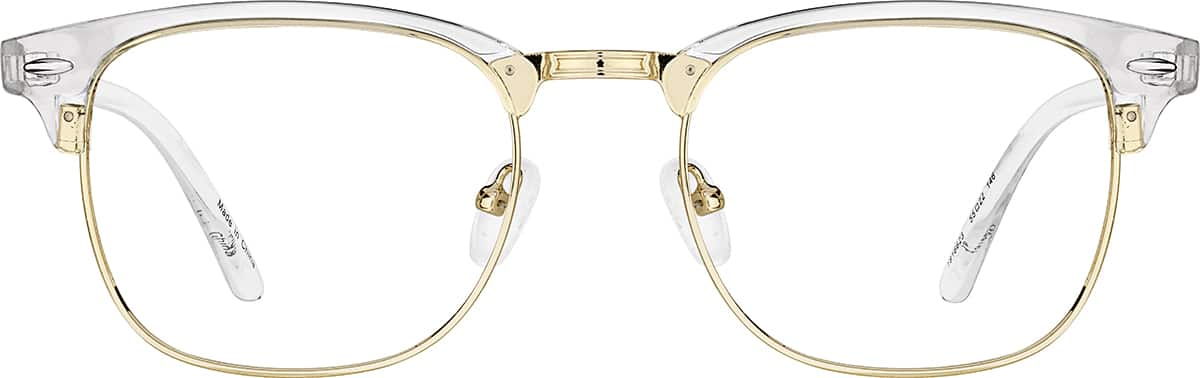 Front view of Browline Glasses 1916623 in Clear