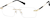 Angle view of Rimless Glasses 1916714 in Gold thumbnail