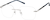 Angle view of Rimless Glasses 1916811 in Silver thumbnail