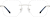 Front view of Rimless Glasses 1916811 in Silver thumbnail