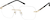 Angle view of Rimless Glasses 1916814 in Gold thumbnail