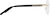 Side view of Rimless Glasses 1916814 in Gold thumbnail