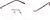 Angle view of Rimless Glasses 1916815 in Brown thumbnail