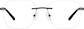 Front view of Customizable Rimless Glasses 1916821 in Black thumbnail