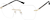 Angle view of Rimless Glasses 1916914 in Gold thumbnail