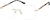 Angle view of Rimless Glasses 1916915 in Gold thumbnail
