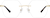 Front view of Rimless Glasses 1916915 in Gold thumbnail