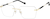 Angle view of Rimless Glasses 1917014 in Gold thumbnail