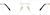 Front view of Rimless Glasses 1917014 in Gold thumbnail