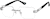 Angle view of Rectangle Glasses 1917112 in Gray thumbnail
