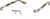 Angle view of Rectangle Glasses 1917113 in Gray thumbnail