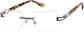 Angle view of Customizable Square Glasses 1917113 in Gray thumbnail