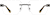 Front view of Rectangle Glasses 1917113 in Gray thumbnail