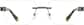 Front view of Customizable Square Glasses 1917113 in Gray thumbnail