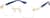 Angle view of Rectangle Glasses 1917114 in Gold thumbnail