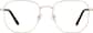 Front view of Geometric Glasses 1917214 in Gold thumbnail