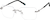 Angle view of Rimless Glasses 1917412 in Gray thumbnail