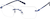 Angle view of Rimless Glasses 1917416 in Blue thumbnail