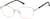 Angle view of Cat-Eye Glasses 1917619 in Rose Gold thumbnail
