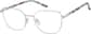 Angle view of Cat-Eye Glasses 1917711 in Silver thumbnail