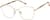 Angle view of Cat-Eye Glasses 1917714 in Gold thumbnail