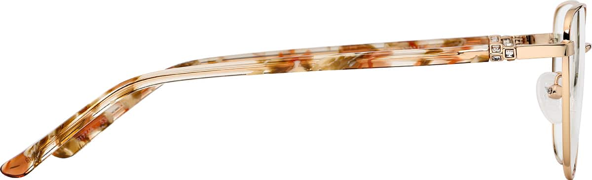 Side view of Cat-Eye Glasses 1917719 in Rose Gold