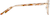 Side view of Cat-Eye Glasses 1917719 in Rose Gold thumbnail