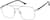 Angle view of Aviator Glasses 1917811 in Silver thumbnail